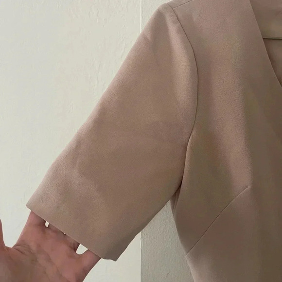 GAL MEETS GLAM blush fit and flare mini dress with short sleeves size 2 - Picture 4 of 14